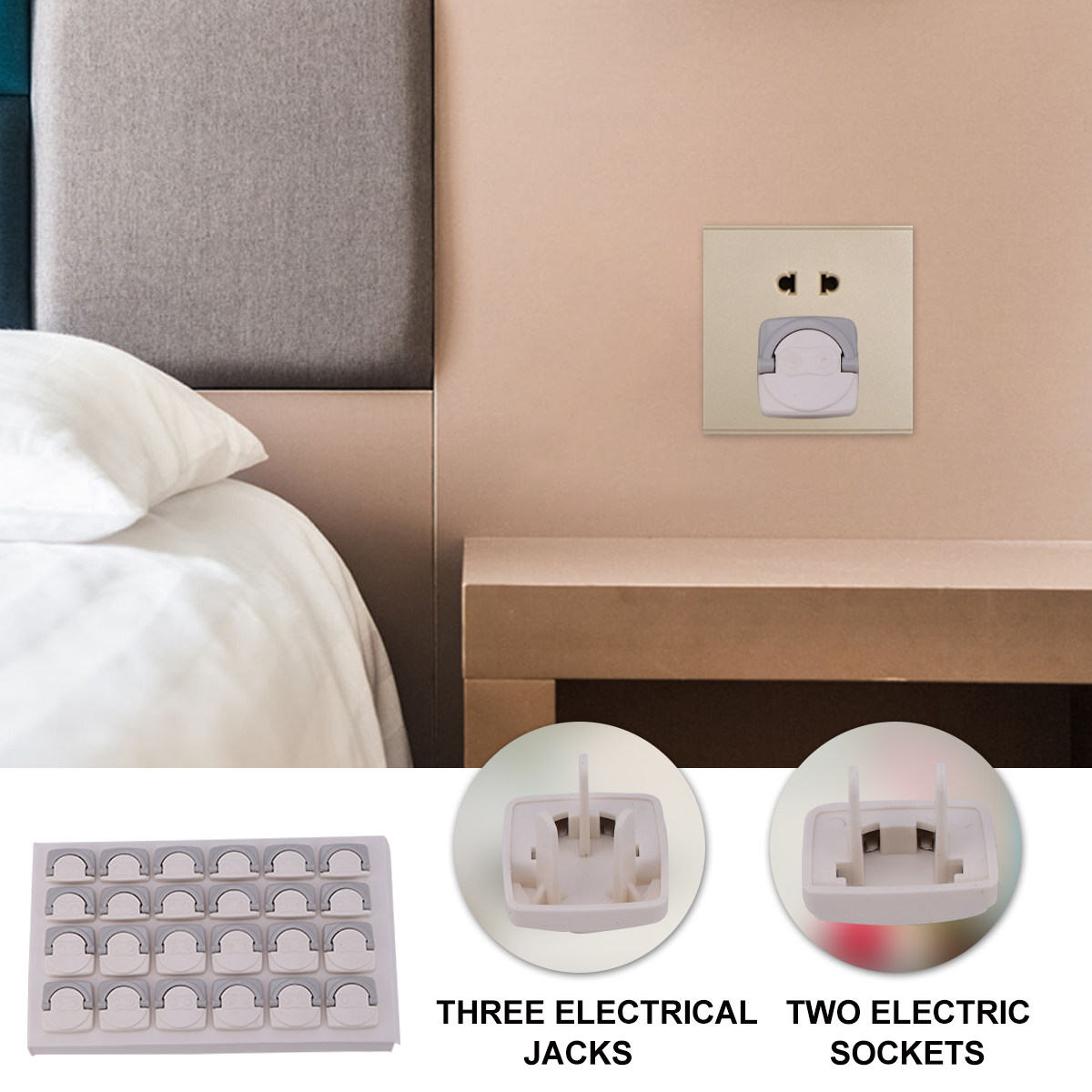 Outlet Cover Baby - 24 Protège-prises de sécurité pour bébé,