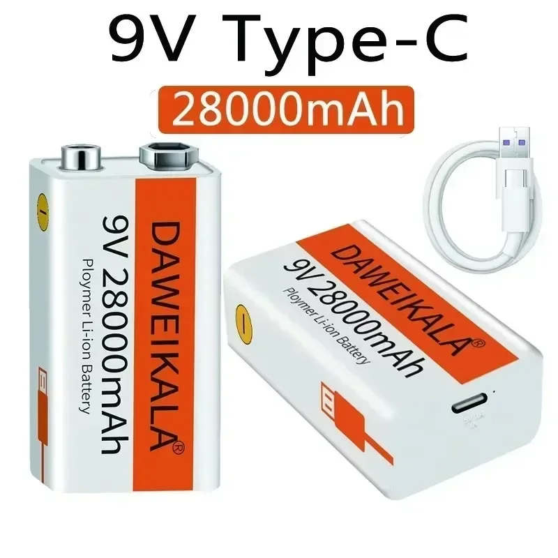 Smoke Detector Interconnected - Batterie rechargeable au lithium-ion 9V longue