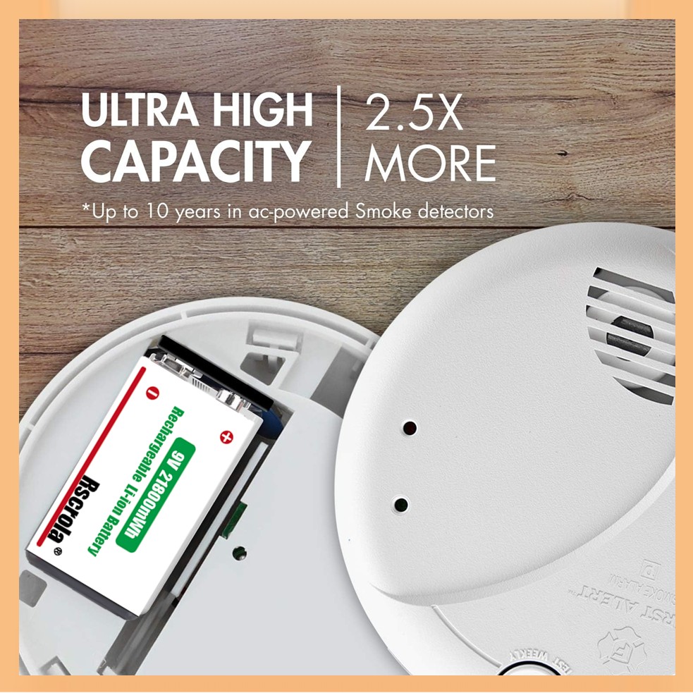 Batterie rechargeable 9 V, 218 - Smoke Detector Interconnected avis et prix